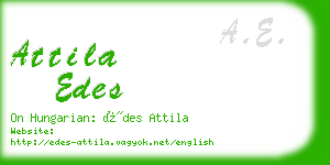 attila edes business card